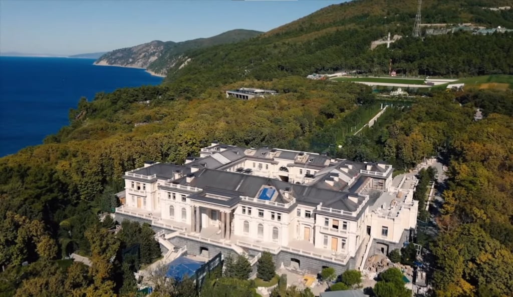 A screenshot from a video released by Alexei Navalny on his investigation into ‘Putin’s palace’, a lavish Black Sea property allegedly owned by the Russian president. Photo: Alexei Navalny via YouTube A screenshot from a video released by Alexei Navalny on his investigation into ‘Putin’s palace’, a lavish Black Sea property allegedly owned by the Russian president. Photo: Alexei Navalny via YouTube
