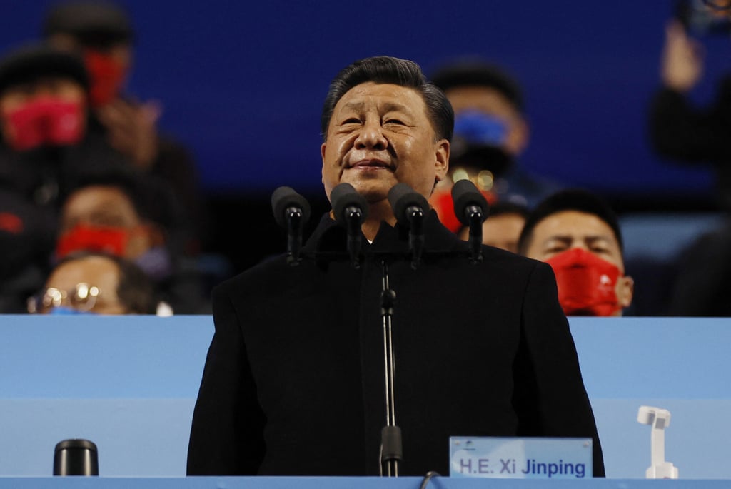 President of China Xi Jinping the during the opening ceremony. Photo: Reuters