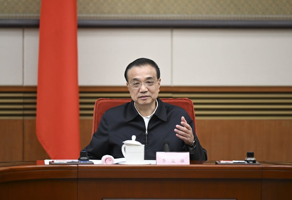 Chinese Premier Li Keqiang at a symposium earlier this year. Photo: Xinhua