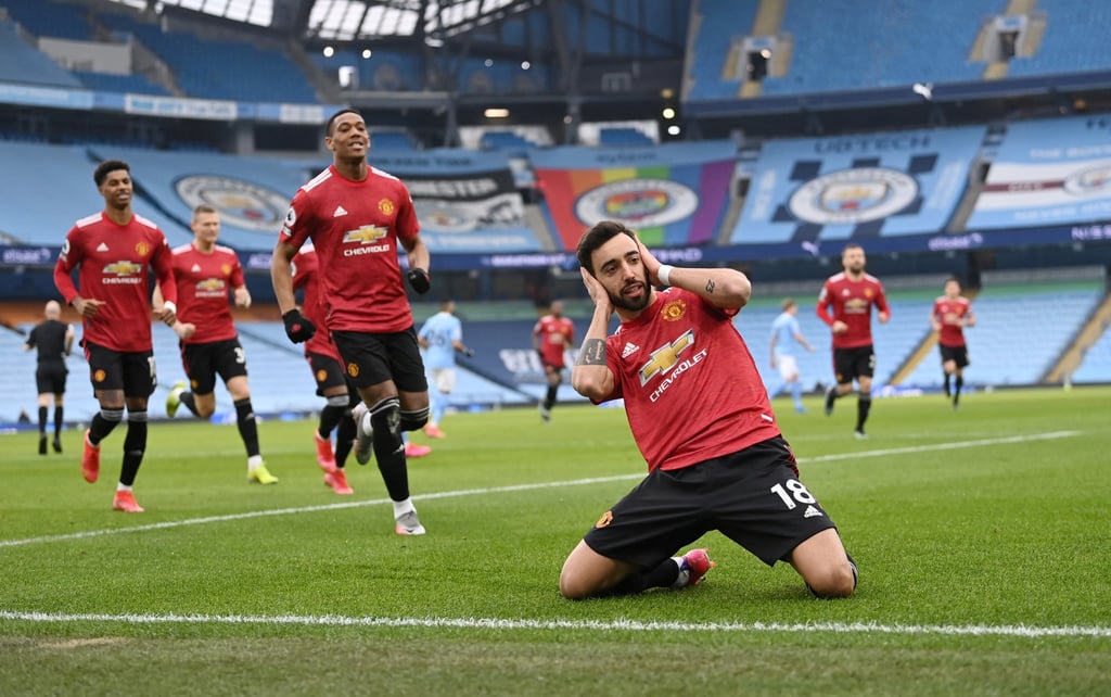 Manchester City and Manchester United clash at the Etihad Stadium on Sunday. Photo: Reuters
