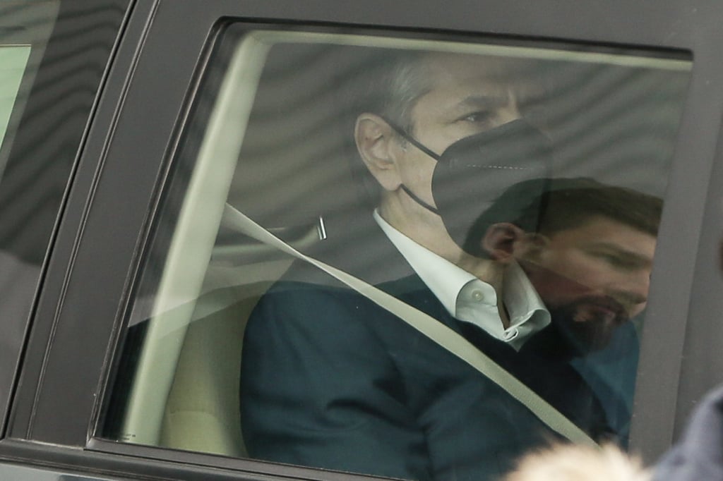 US Secretary of State Antony Blinken touring a reception center for displaced persons from Ukraine, at the Ukrainian-Polish border on Saturday. Photo: AP