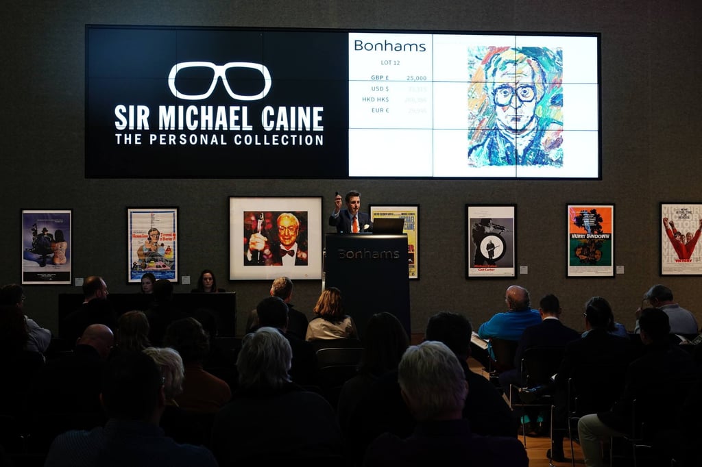 The auction at Bonhams of London featured numerous pieces from the actor’s career. Photo: PA Wire/DPA