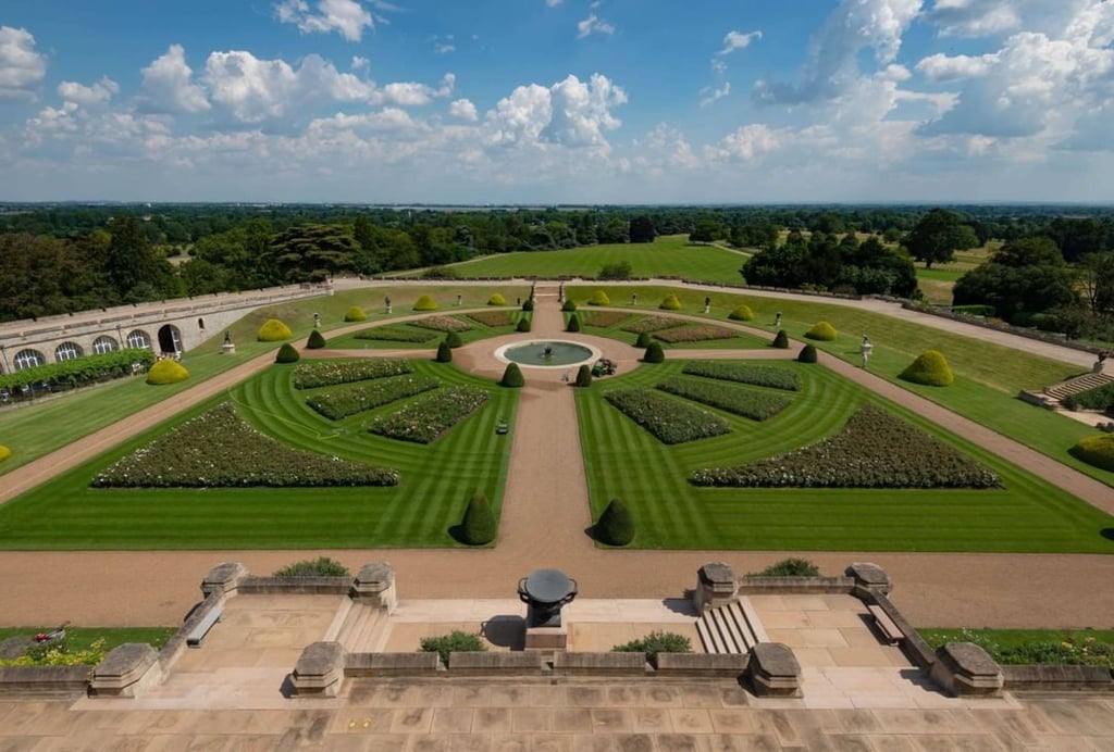 The East Terrace Garden at Windsor Castle. Photo: @visitwindsoruk/Instagram