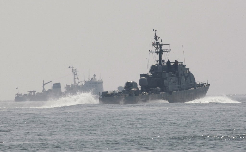 South Korean Navy patrol ships search for survivors from a sunken navy ship near South Korea’s Baekryeong island in 2010. File photo: AP South Korean Navy patrol ships search for survivors from a sunken navy ship near South Korea’s Baekryeong island in 2010. File photo: AP