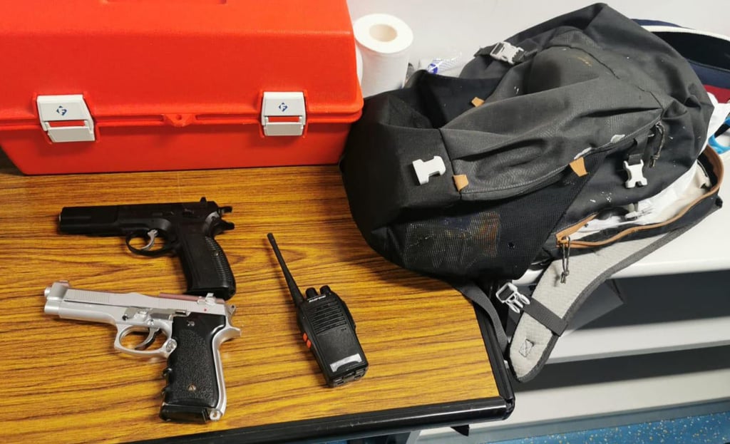 Hung Ka-wing was acquitted of the charges after providing documentary proof that the air pistols and walkie-talkie found in his possession were used in the production of a 30-minute science fiction film. Photo: handout