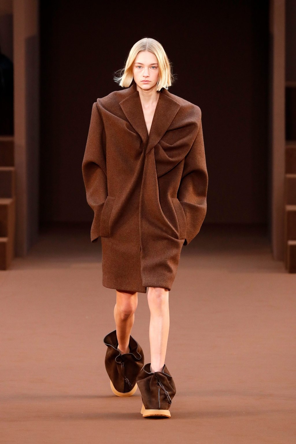 Designs were surreal and unexpected at Loewe’s autumn/winter 2022 ready-to-wear show during Paris Fashion Week in Paris, France, on March 4. Photo: Xinhua