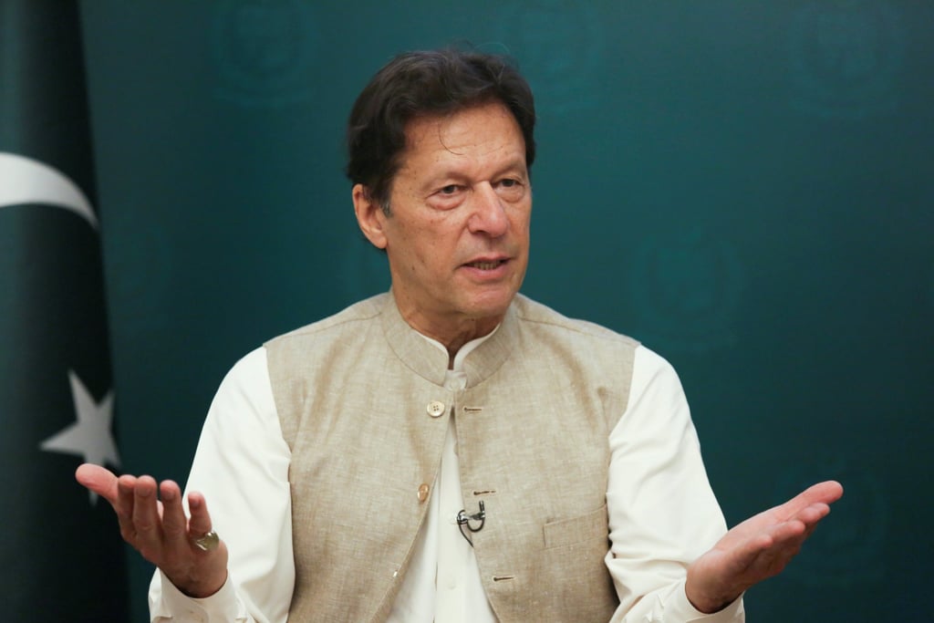 Pakistan’s Prime Minister Imran Khan gestures during an interview with Reuters in Islamabad, Pakistan, June 4, 2021. REUTERS/Saiyna Bashir Pakistan’s Prime Minister Imran Khan gestures during an interview with Reuters in Islamabad, Pakistan, June 4, 2021. REUTERS/Saiyna Bashir