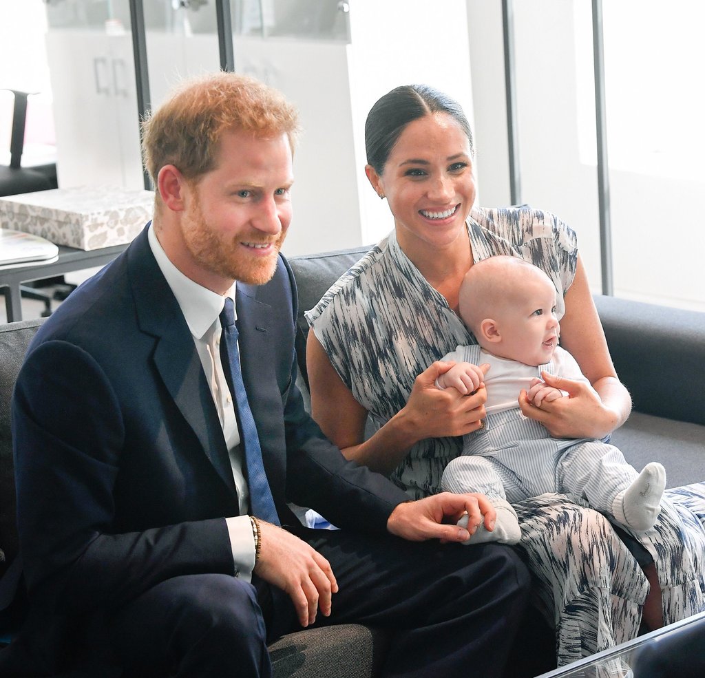 Prince Harry, Meghan Markle and their son Archie during their royal tour of South Africa, in September 2019. Photo: Wire Image