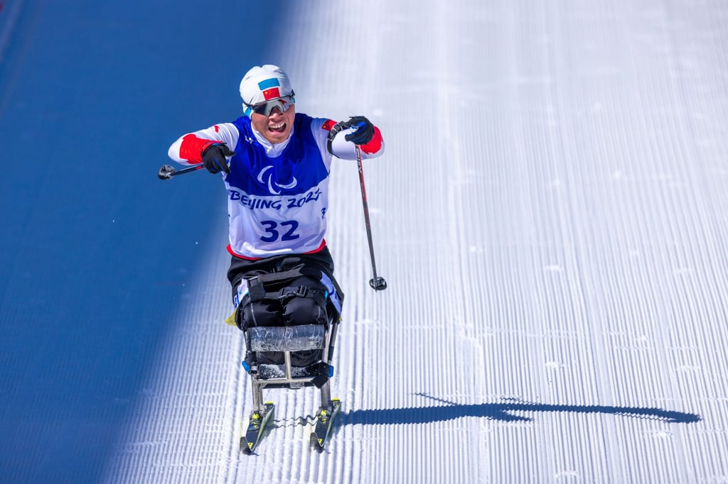 China’s Liu Mengtao is now China’s most successful biathlete in Paralympics history. Photo: dpa