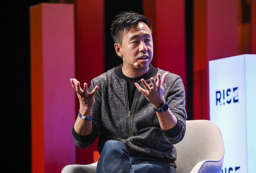 Chief Executive Officer at South China Morning Post, Gary Liu speaks at the RISE tech conference 2019 at the Hong Kong Convention and Exhibition Centre in Wan Chai. Photo: SCMP / Nora Tam