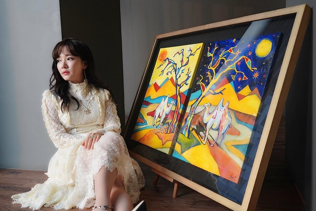 Yun Songa held an art exhibition late last year in Busan. Photo: @yunsonga/Instagram