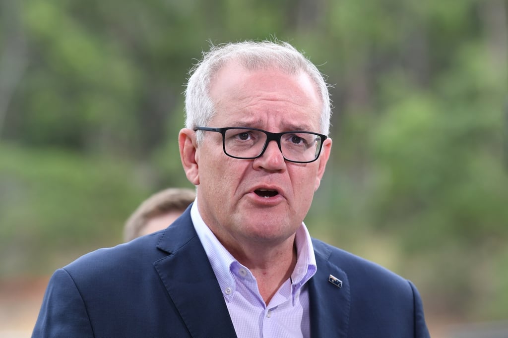 Australian Prime Minister Scott Morrison talks about his ‘vaccine diplomacy’ with China. Photo: EPA