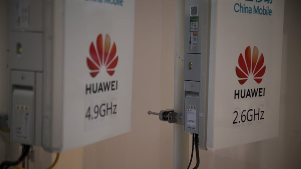 Huawei Technologies Co’s 5G base stations are seeing strong demand on the mainland, as major telecommunications carriers like China Mobile roll out their next-generation wireless network services. Photo: Shutterstock Huawei Technologies Co’s 5G base stations are seeing strong demand on the mainland, as major telecommunications carriers like China Mobile roll out their next-generation wireless network services. Photo: Shutterstock