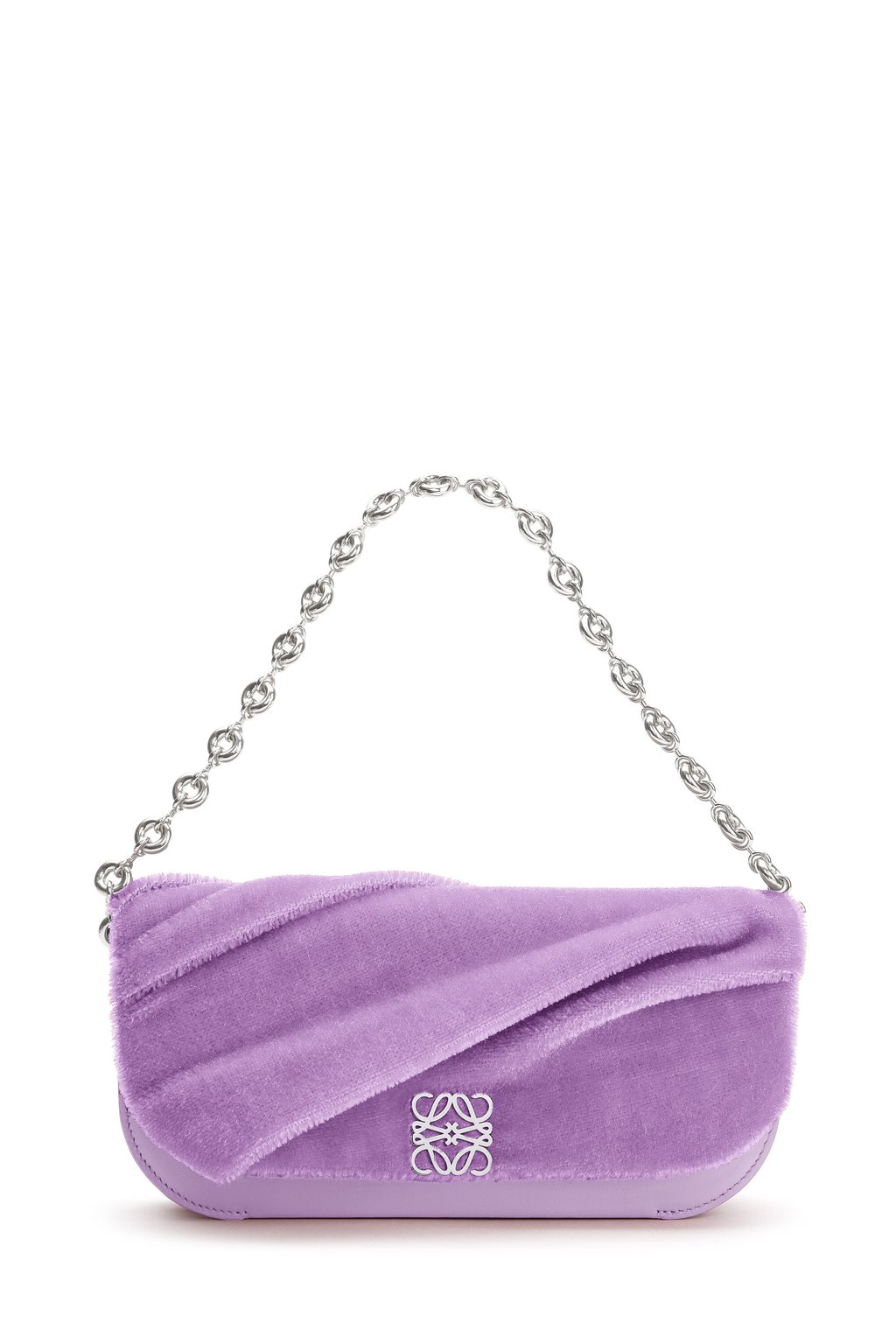 Loewe long Goya clutch in teddy bear fabric. Photo: Handout