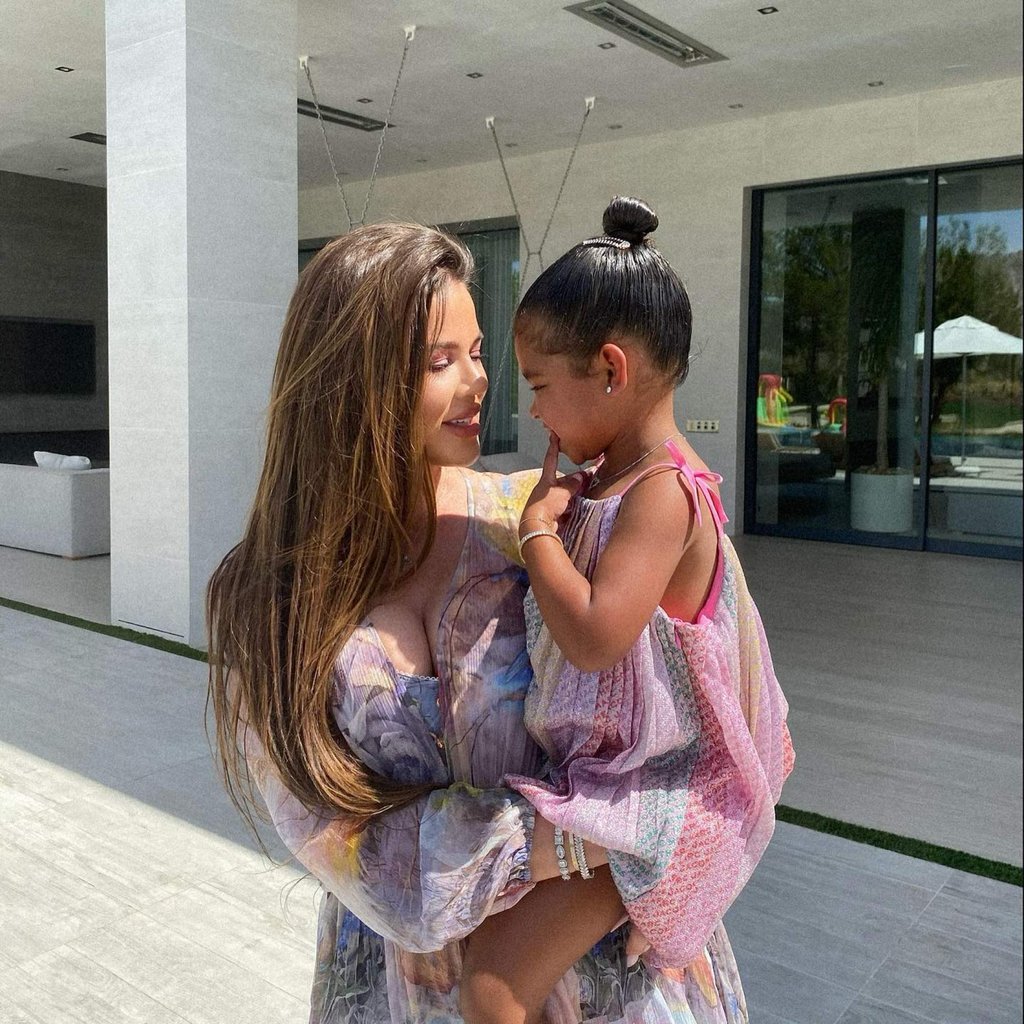 Khloe Kardashian and True, a fashionable mother-daughter duo. Photo: @khloekardashian/Instagram