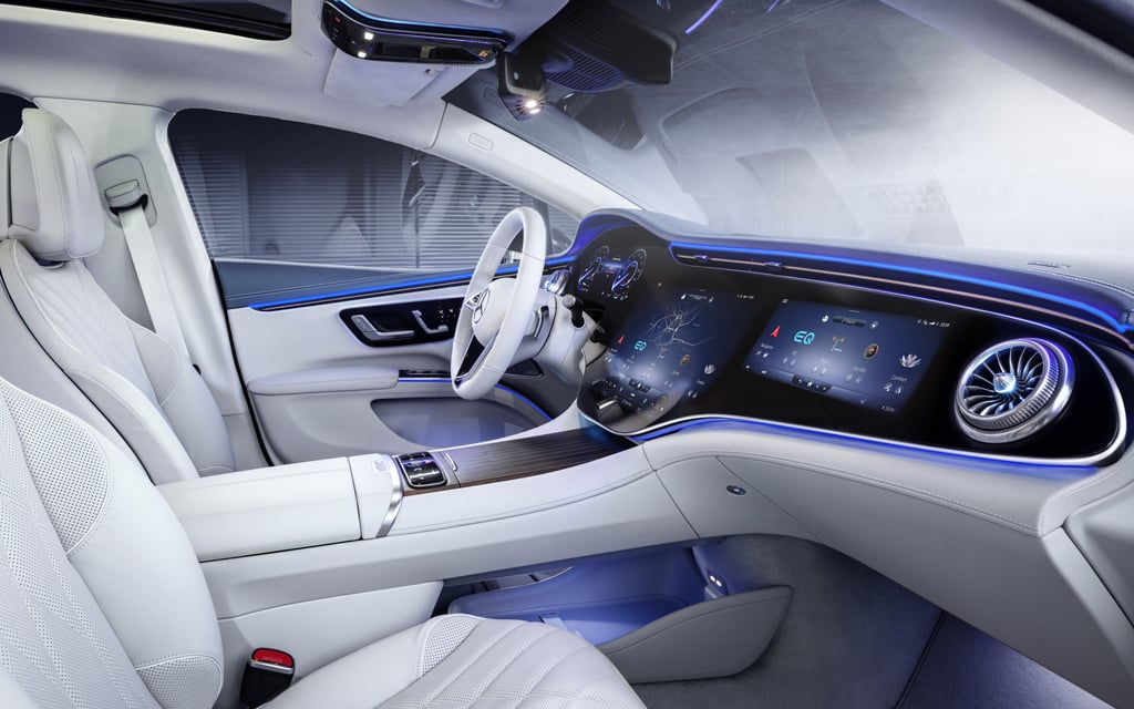 The interior of the Mercedes-EQ, EQS. Photo: Handout The interior of the Mercedes-EQ, EQS. Photo: Handout