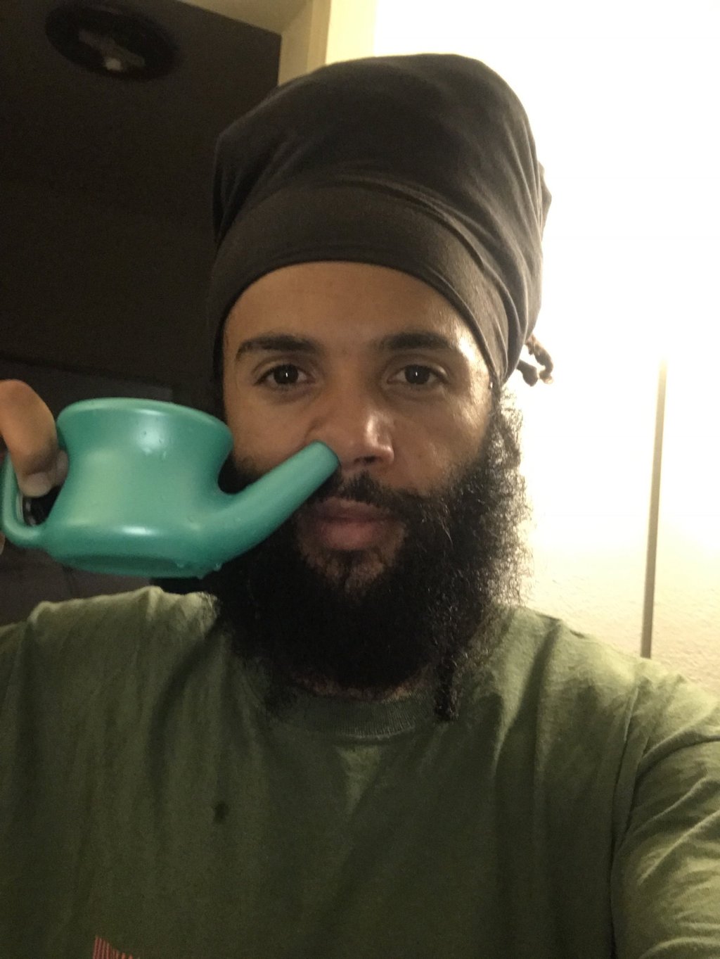 Kevin Tillman found allergy relief in nasal rinsing. Kevin Tillman found allergy relief in nasal rinsing.
