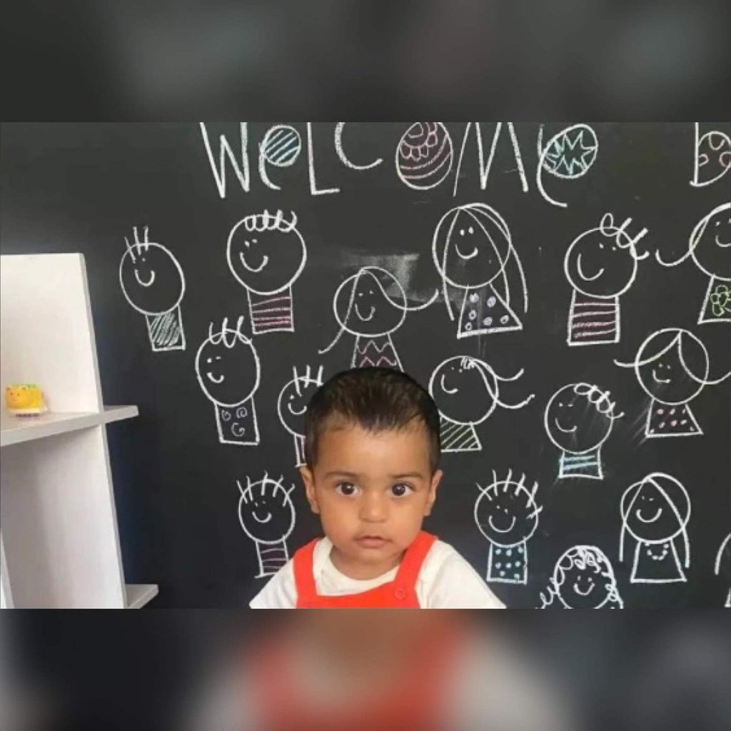 Little Prithvi Ambani at his nursery. Photo: @_ishaambanipiramal/Instagram