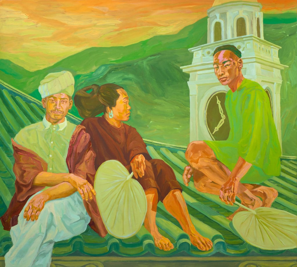 The Clock-Tower (2022), by Livien Yin. Photo: Ben Brown Fine Arts The Clock-Tower (2022), by Livien Yin. Photo: Ben Brown Fine Arts