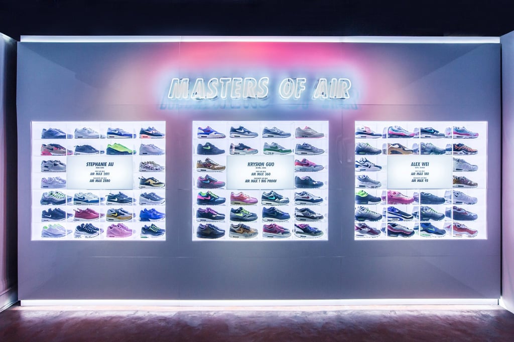 An installation of Air Max shoes as part of Air Max Con in Hong Kong.
