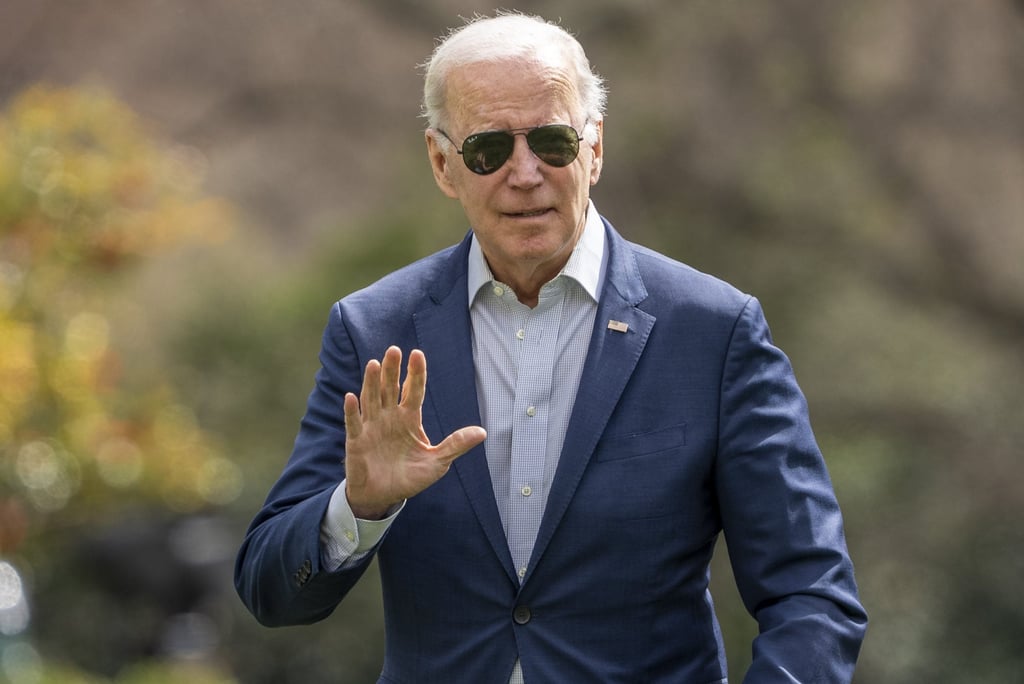 US President Joe Biden on Sunday. Photo; Bloomberg