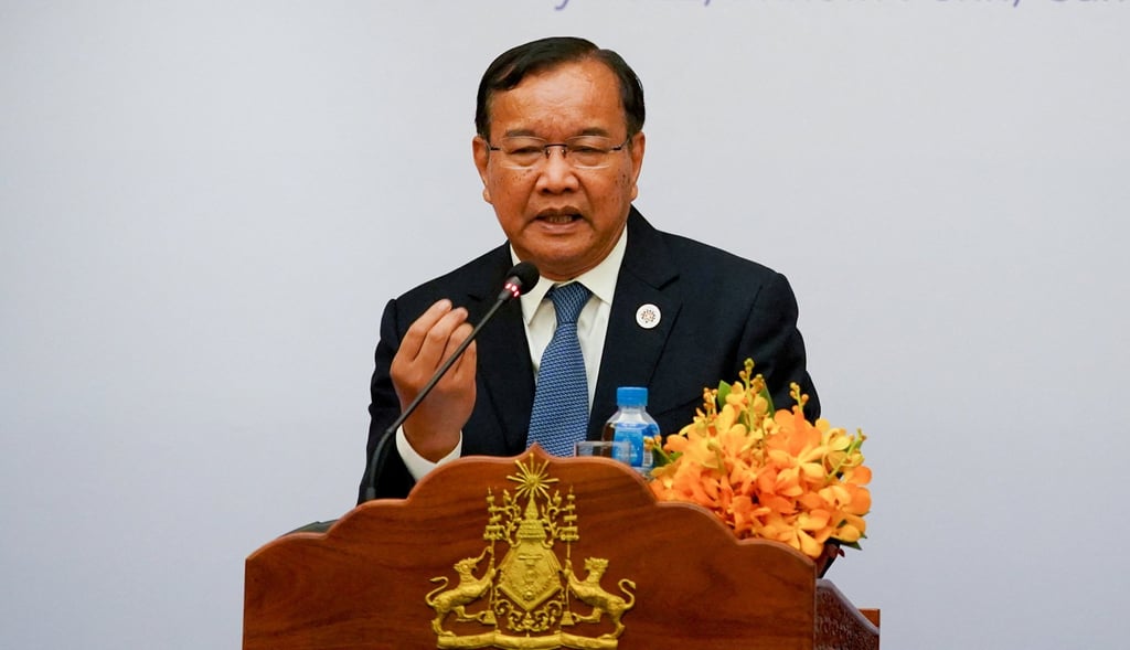 The Asean special envoy to Myanmar, Prak Sokhonn, is also Cambodia’s foreign minister. Photo: Reuters