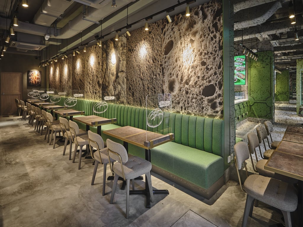 The inside of Sour Dough in Wan Chai.