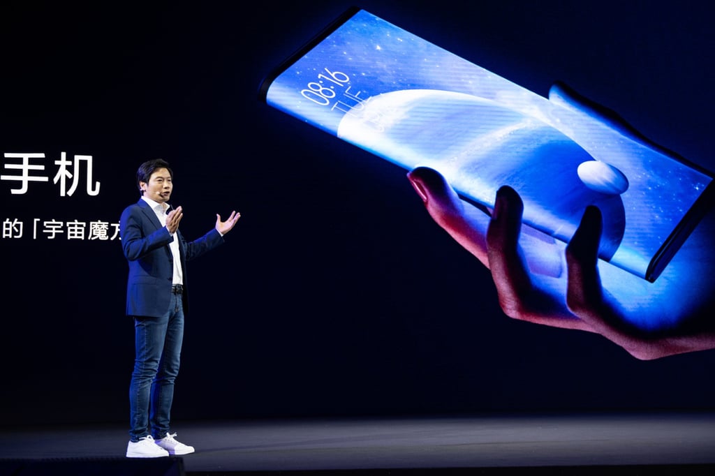 Lei Jun, founder, chairman and CEO, introduces MI MIX Alpha 5G concept smartphone in September 2019. Photo: Shutterstock