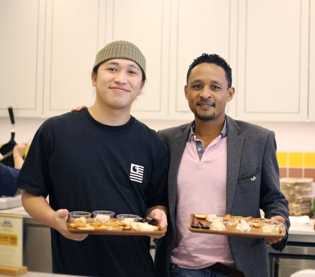 Love Handle head chef and co-founder Addis Tan (left) and Kuguru. Photo: Angela Jelita