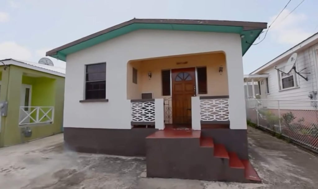 Rihanna’s childhood home where she lived until she was 16, located at the outskirts of Bridgetown in Barbados. Photo: YouTube