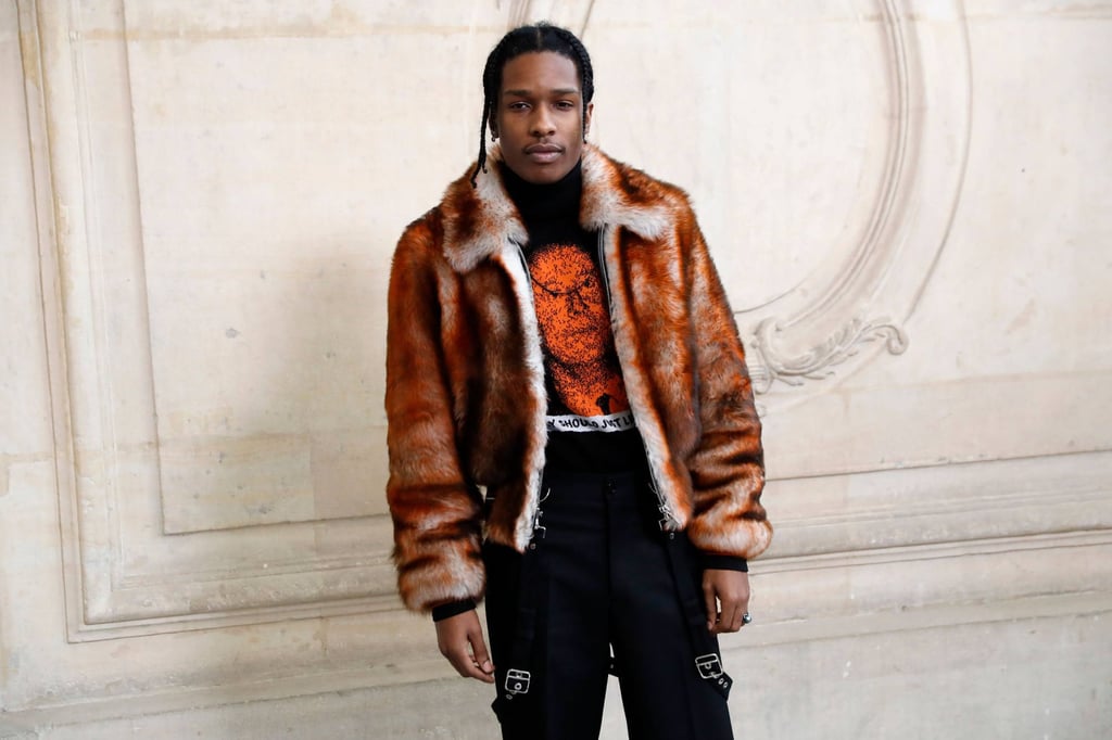 A$AP Rocky poses before the Christian Dior 2017 spring/summer haute couture collection fashion show in Paris. Photo: AFP