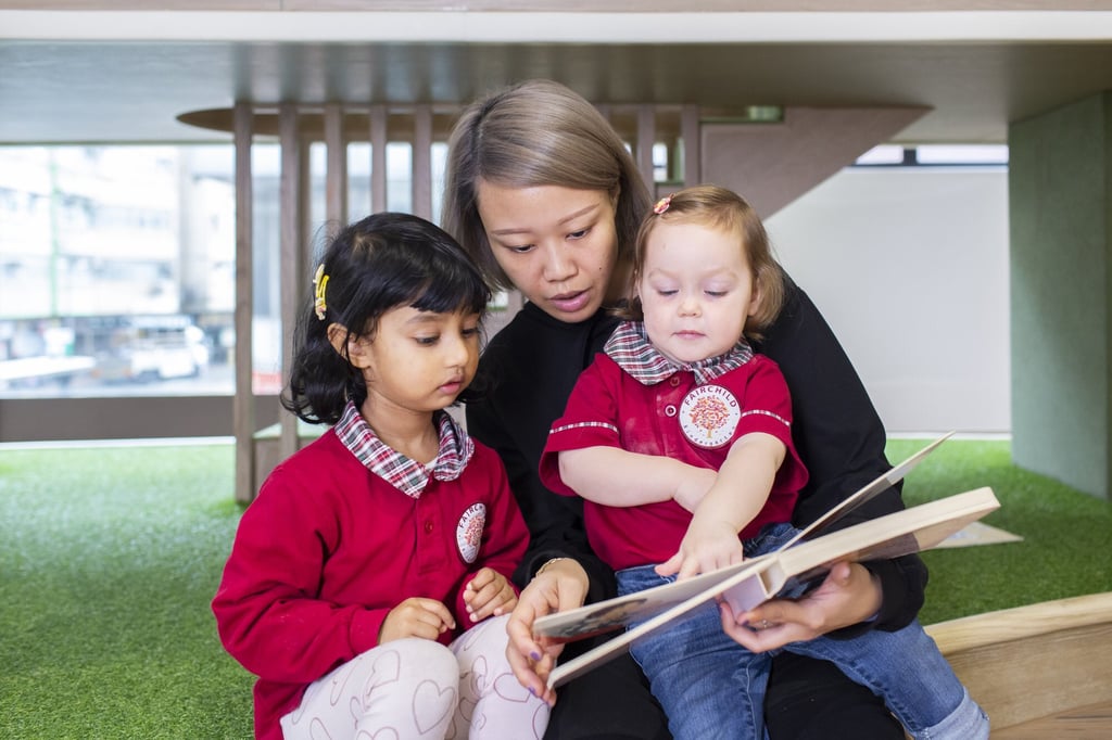Making new friends at Fairchild Kindergarten. Photo: Handout