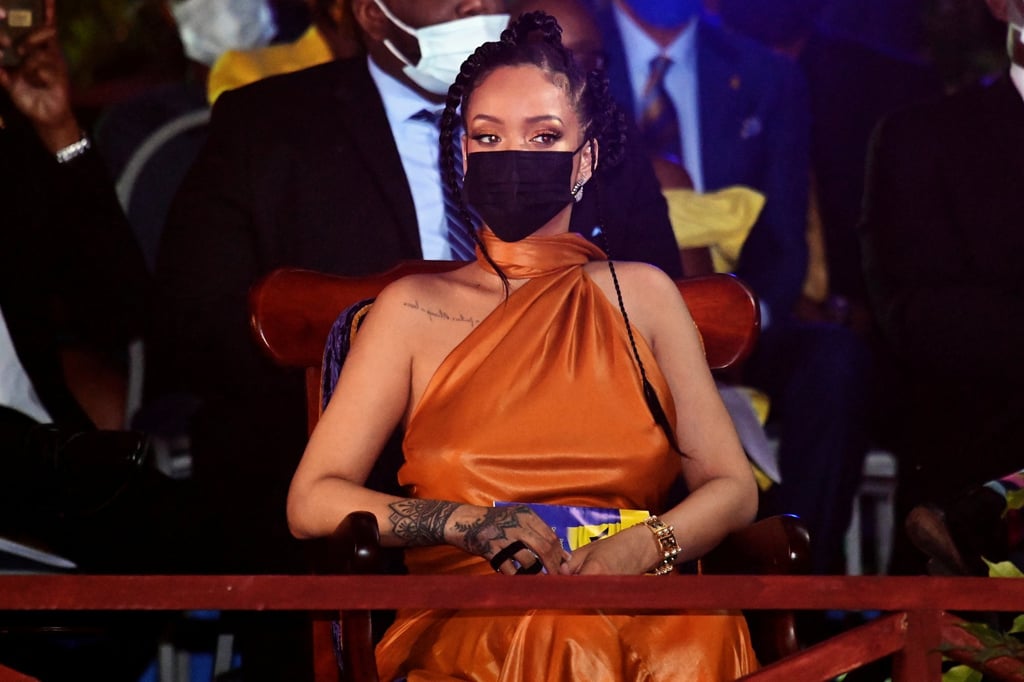 Rihanna at the Presidential Inauguration Ceremony to mark the birth of a new republic in Barbados, in November 2021. Photo: Reuters