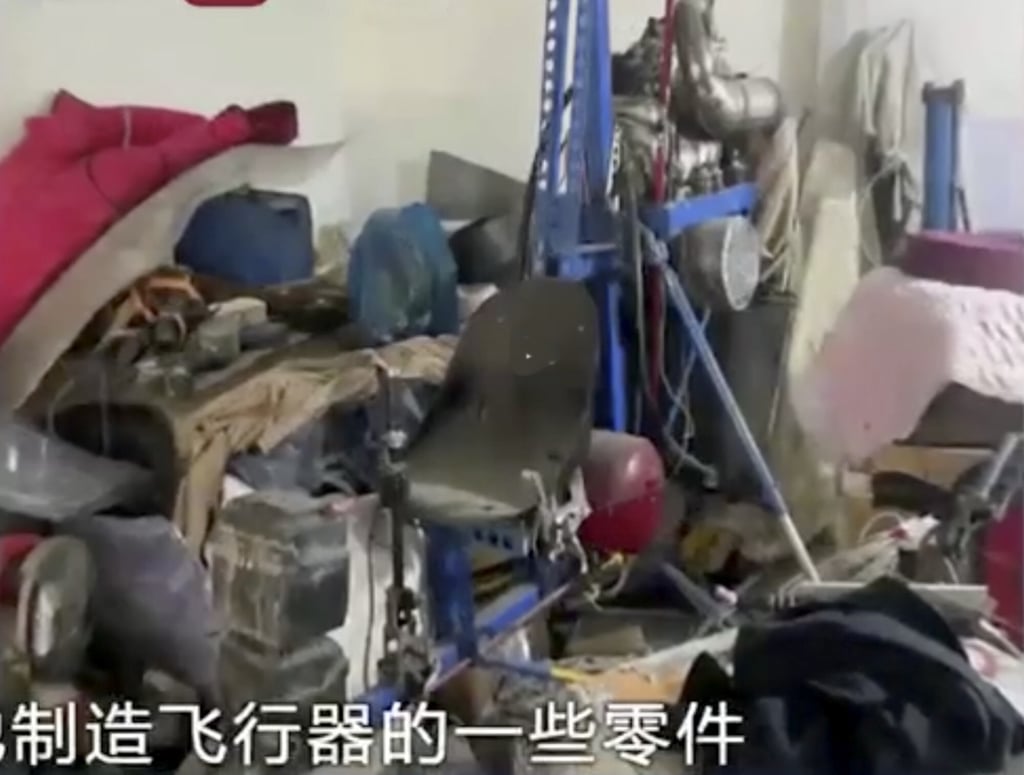 Chen said the helicopter he was testing is the third model he has made. Photo: Weibo