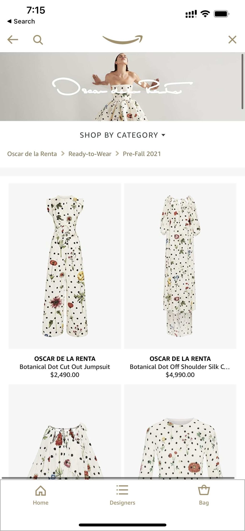Amazon has fewer than 50 brands in its luxury stores. Photo: Amazon Amazon has fewer than 50 brands in its luxury stores. Photo: Amazon