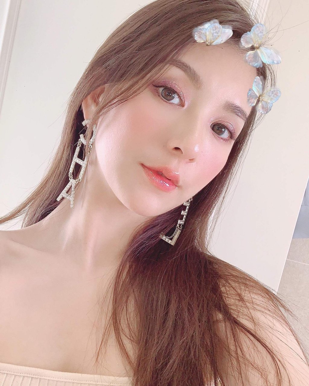 Moka Fang wears Chanel earrings from a 2019 collection. Photo: @mokafy/Instagram
