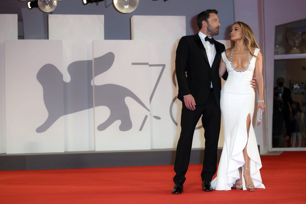 Ben Affleck and Jennifer Lopez attend the red carpet of the movie The Last Duel during the 78th Venice International Film Festival, in September 2021, in Venice, Italy. Photo: Zuma Press