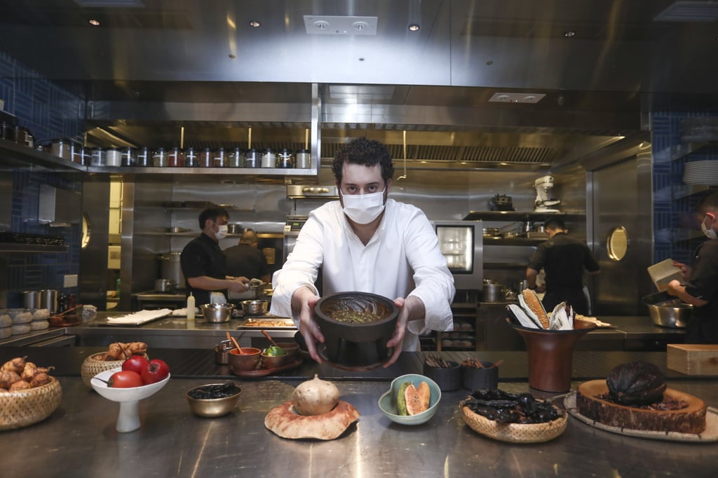 Chef Ricardo Chaneton prepares mole at Mono. Photo: Jonathan Wong Chef Ricardo Chaneton prepares mole at Mono. Photo: Jonathan Wong