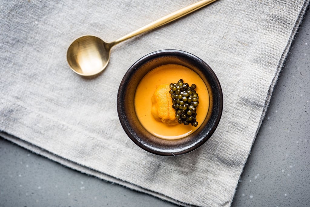 Sea urchin custard with the house’s own caviar. Photo: Aulis