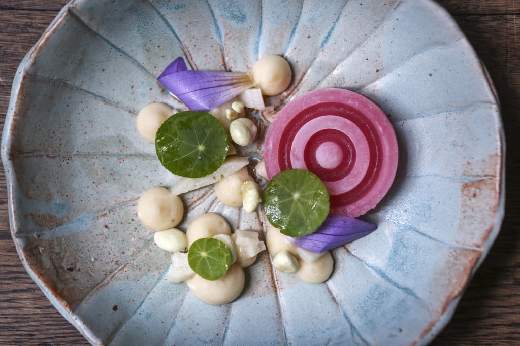 Lotus dessert at Bo Innovation in Wan Chai. Photo: SCMP