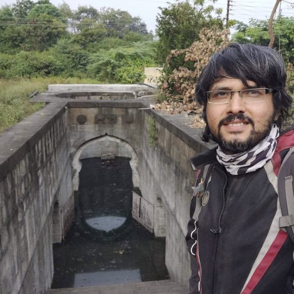Rohan Kale covered 14,000km on his motorbike across Maharashtra state to map stepwells.