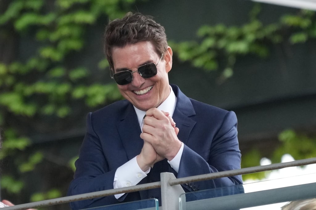 Tom Cruise at the Wimbledon Tennis Championships in London, in 2021. Photo: AP