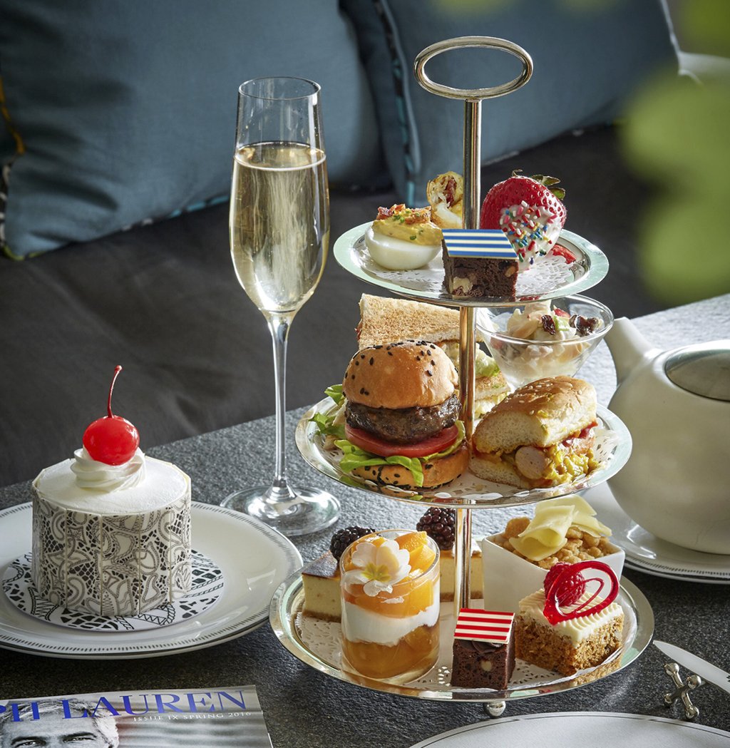 Ralph Lauren-inspired afternoon tea at Sevva in Central. Photo: Handout Ralph Lauren-inspired afternoon tea at Sevva in Central. Photo: Handout