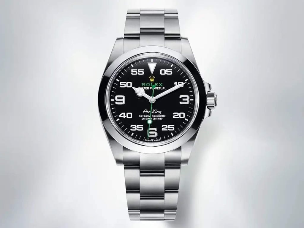 Rolex’s Air-King now has a sportier look. Photo: Rolex via Business Insider Rolex’s Air-King now has a sportier look. Photo: Rolex via Business Insider