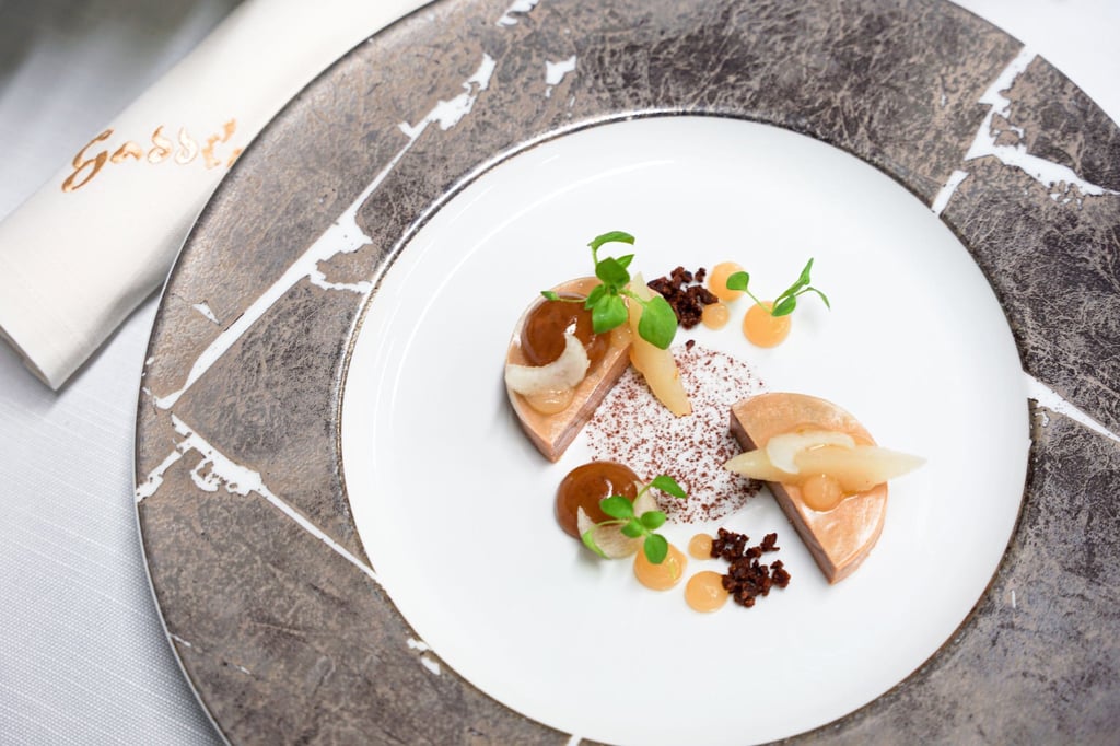 Périgord foie gras terrine, pear chutney, cocoa nibs, brioche by Albin Gobil, chef de cuisine of Gaddi’s at the Peninsula Hong Kong. Photo: Gaddi’s