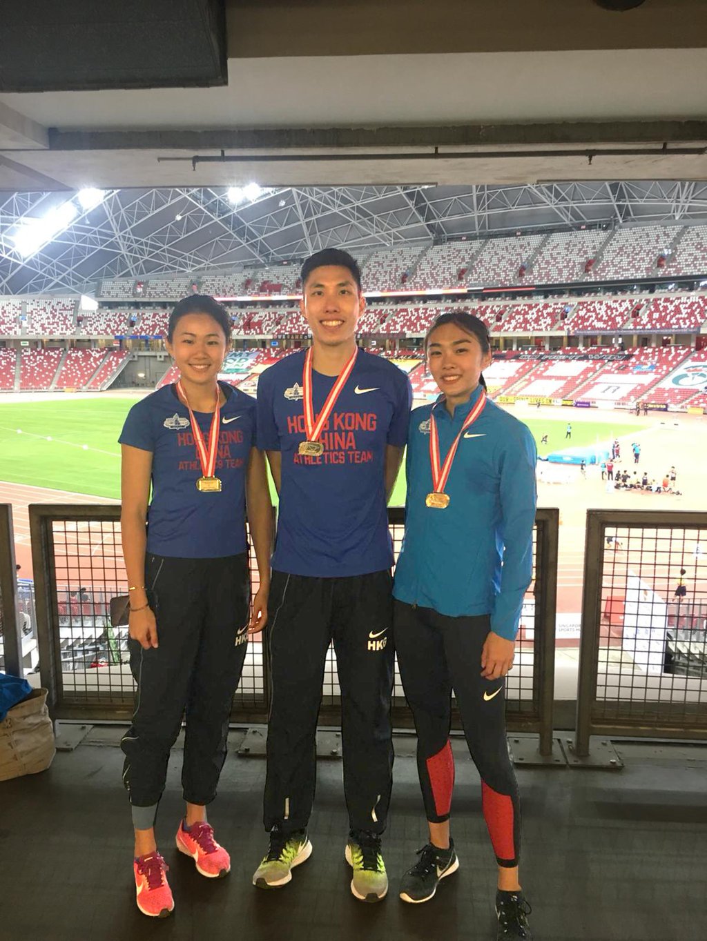 From left: Vera Lui, Mui Ching-yeung and Cecilia Yeung are all in overseas training and competitions amid pandemic situation in Hong Kong. Photo: Handout