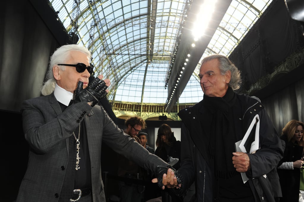 The late Karl Lagerfeld with Demarchelier at Paris Fashion Week in 2011. Photo: Corbis The late Karl Lagerfeld with Demarchelier at Paris Fashion Week in 2011. Photo: Corbis