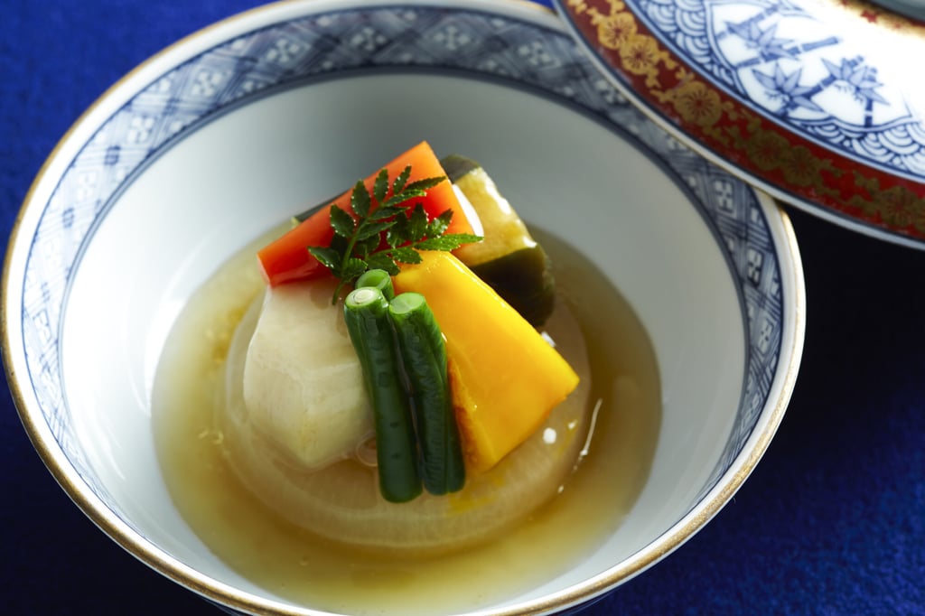 Nadaman’s simmered seasonal vegetables done traditional style. Photo: Kowloon Shangri-La