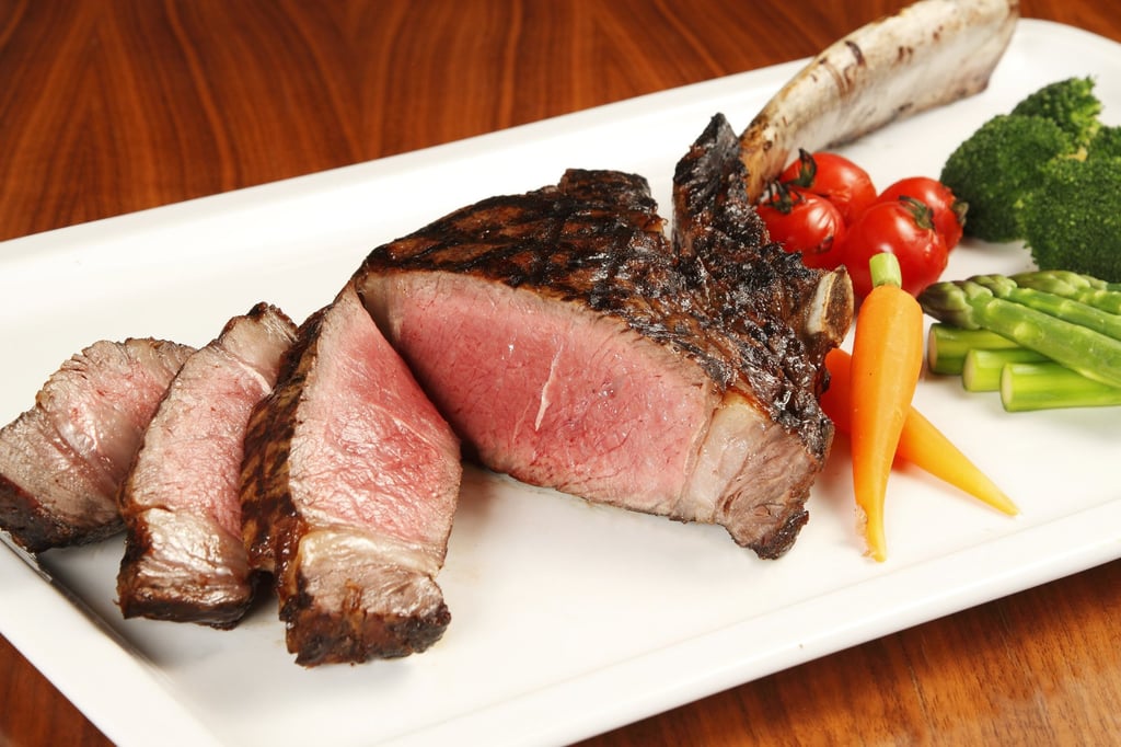 Grade 5 tomahawk steak from The Kitchen. Photo: Grand Lisboa Macau Grade 5 tomahawk steak from The Kitchen. Photo: Grand Lisboa Macau