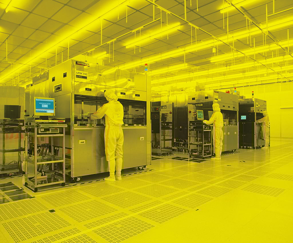 Inside a Hua Hung Semiconductor factory. Photo: Handout